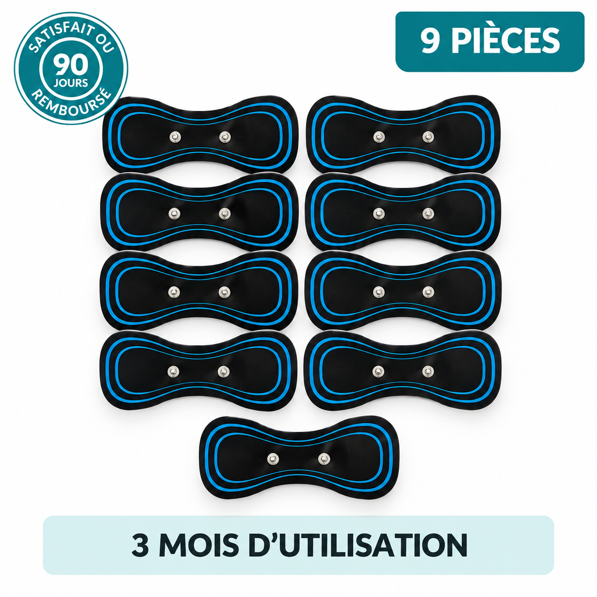 Coussinets adhésifs - Pour masseur multifonctionnel